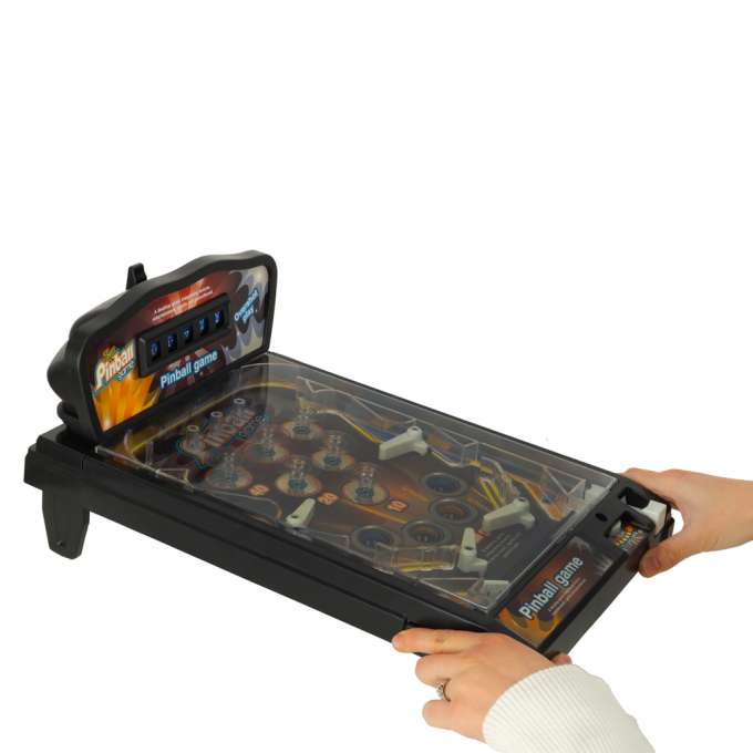 Pinball flipper table arcade game with lights and music
