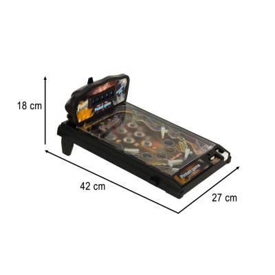 Pinball flipper table arcade game with lights and music