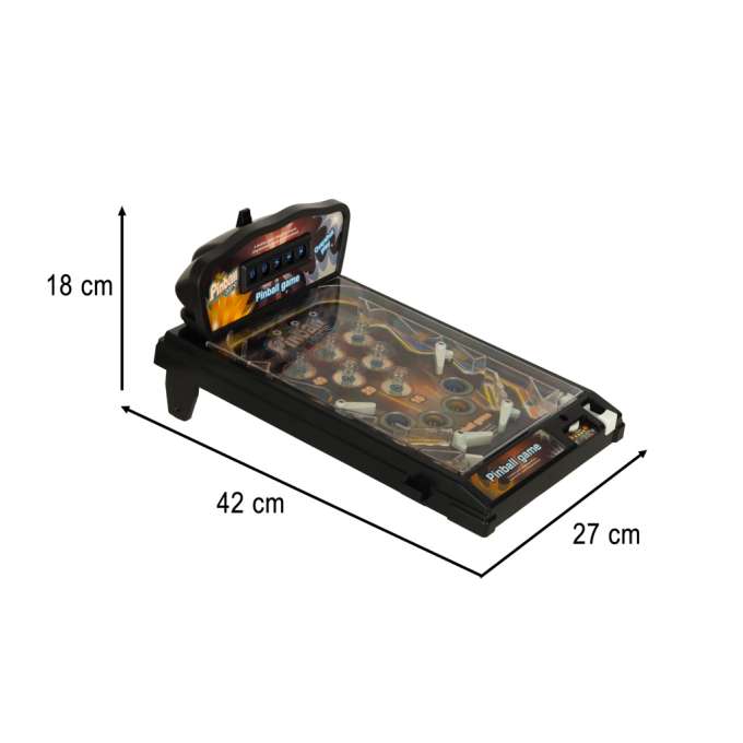 Pinball flipper table arcade game with lights and music