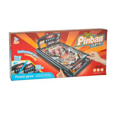 Pinball flipper table arcade game with lights and music