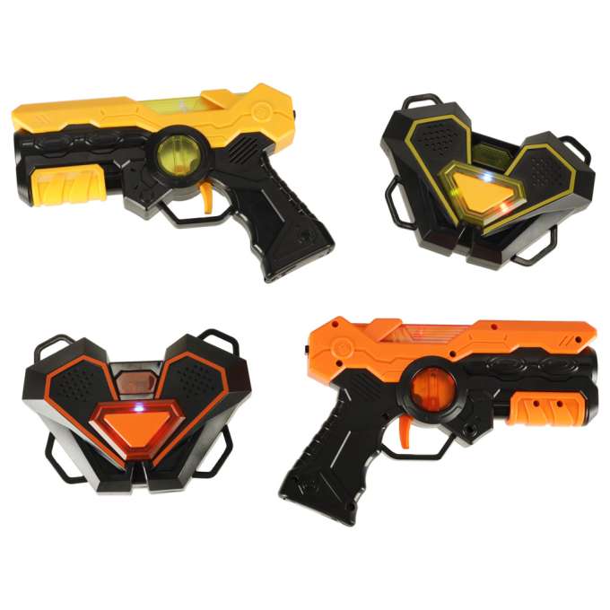 Pistolet laserowy paintball z tarczą na podczerwień zestaw 2 szt.