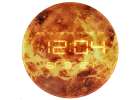 Planet mars orange 32cm price clock 1