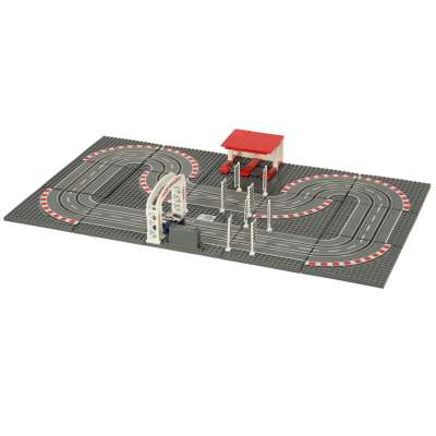 Police car racing track 64x38.5cm
