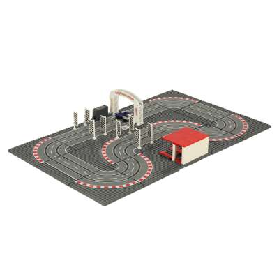 Police car racing track 64x38.5cm