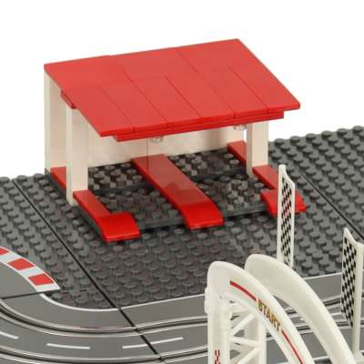 Police car racing track 64x38.5cm