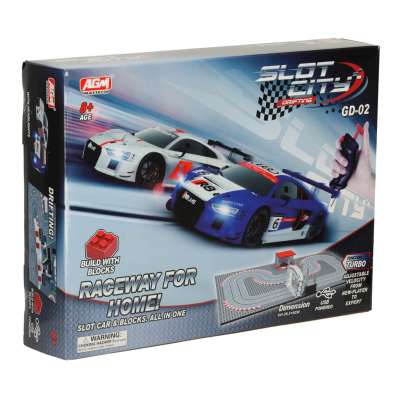 Police car racing track 64x38.5cm