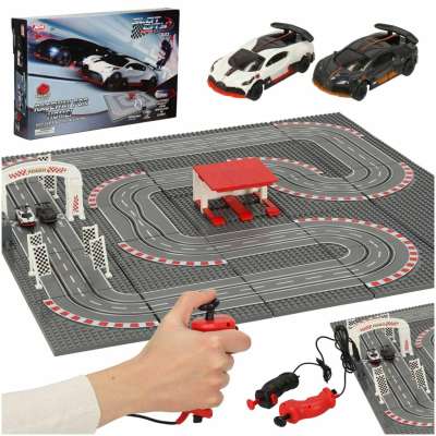 Police car racing track 64x64cm