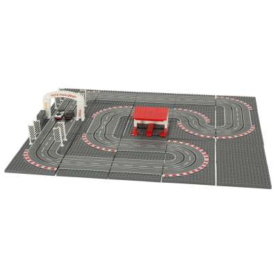 Police car racing track 64x64cm