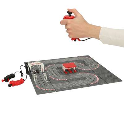 Police car racing track 64x64cm