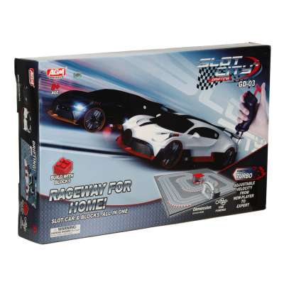 Police car racing track 64x64cm