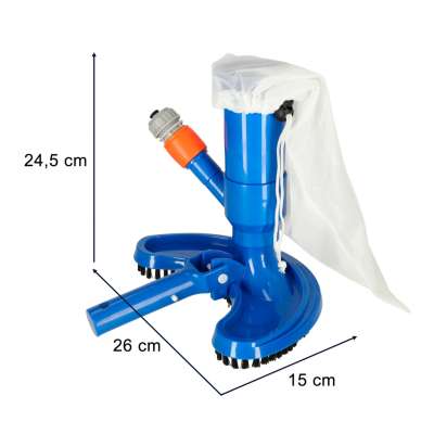 Pool vacuum cleaner set with reusable bag
