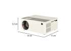Projector porable LED TFT LCD 16:9 1920x1080 USB 20W portable white 15