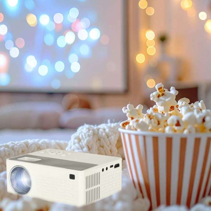 Projektor rzutnik przenośny LED TFT LCD 16:9 1920x1080 USB 20W biały