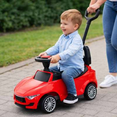 Pushchair push car car with sound and lights red