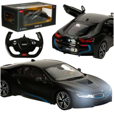 RC car 1:14 BMW i8 opening doors black