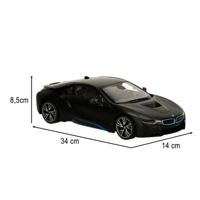 RC car 1:14 BMW i8 opening doors black