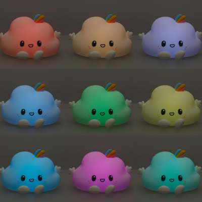 RGB silicone cloud night light