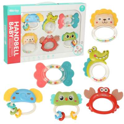 Sensory teether rattle set of 6. Bibi-inn