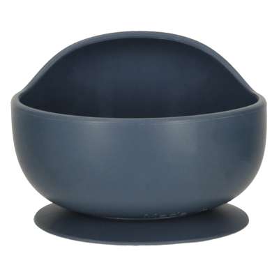 Silicone dishes for children squirrel 9 elements dark blue