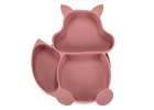 Silicone dishes for children squirrel 9 elements dark pink 3