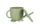 Silicone dishes for kids owl milita green 5