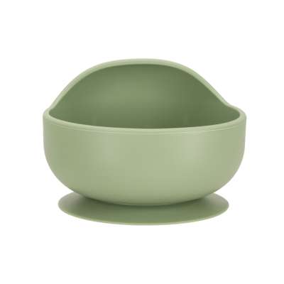 Silicone dishes for kids owl milita green