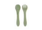 Silicone dishes for kids owl milita green 8