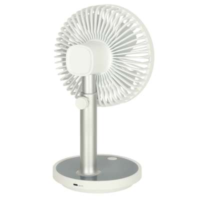 Standing fan on a leg white