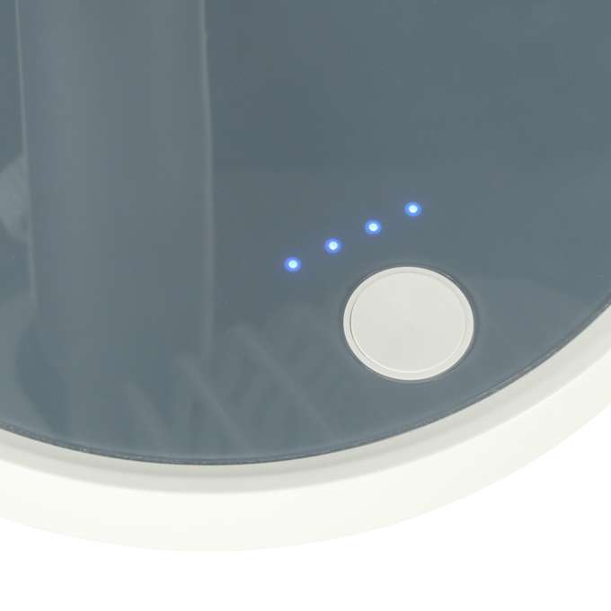 Standing fan on a leg white
