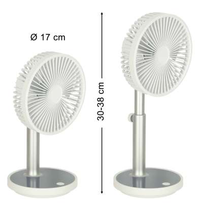 Standing fan on a leg white