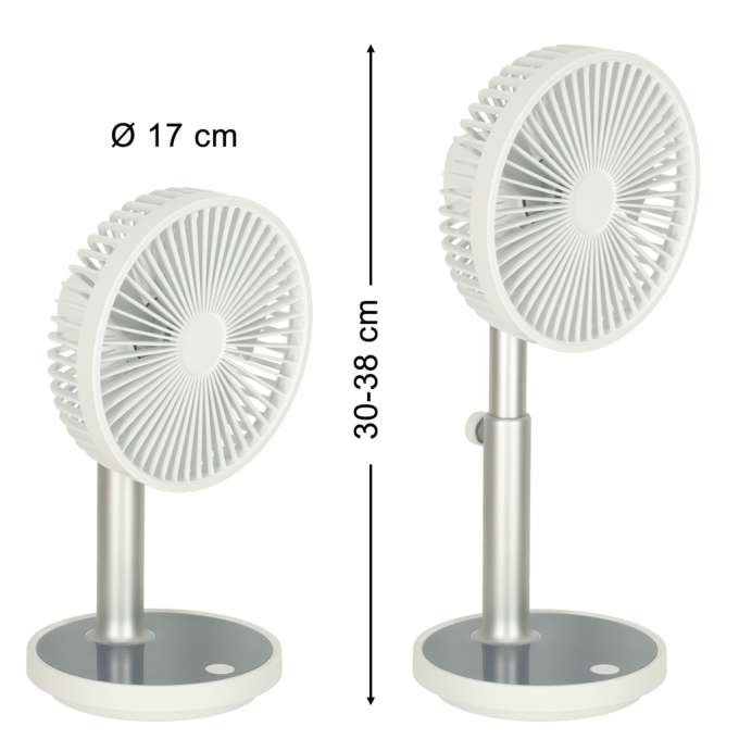 Standing fan on a leg white