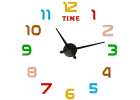 Sticker wall clock 12 digit colour black 1