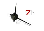 Sticker wall clock 12 digit colour black 2