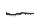 Telescopic extension wall hanger 114cm black 2