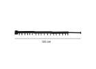 Telescopic extension wall hanger 114cm black 6