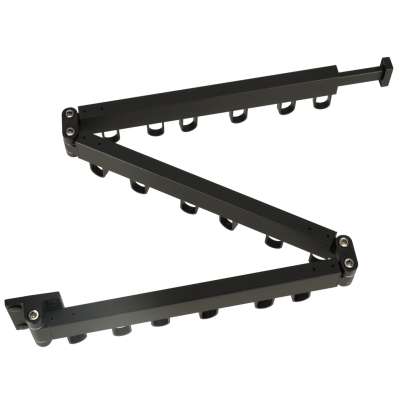 Telescopic extension wall hanger 114cm black