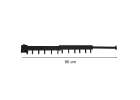 Telescopic extension wall hanger 84cm black 6