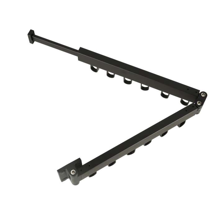 Telescopic extension wall hanger 84cm black