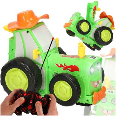Tractor RC jumping dancing sound green
