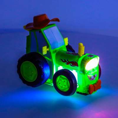 Tractor RC tractor jumping dancing sound green