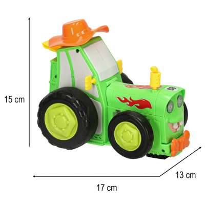 Tractor RC tractor jumping dancing sound green