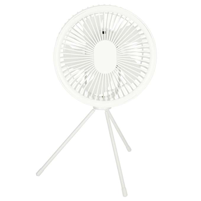 Wentylator wiatrak biurkowy stojący 34 cm biały