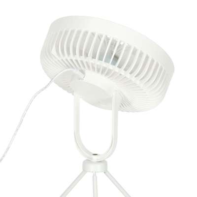 Wentylator wiatrak biurkowy stojący 34 cm biały