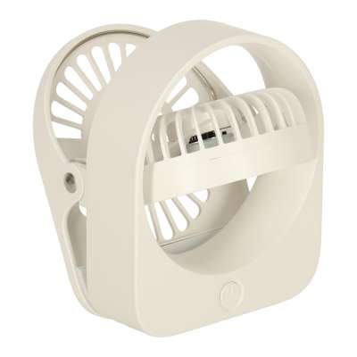 Wentylator wiatrak biurkowy z klipsem USB 11 cm biały