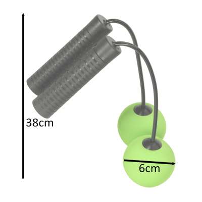 Wireless training skipping rope green and black