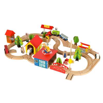 Wooden train locomotive city 69el