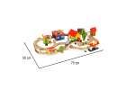 Wooden train locomotive city 69el 12
