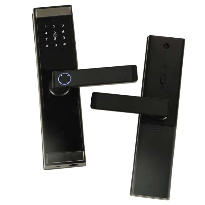 Zamek elektroniczny do drzwi SMART klamka inteligentna na kod odcisk palca bluetooth