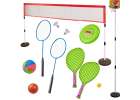Zestaw sportowy 5w1 badminton koszykówka siatkówka tenis frisbee 1