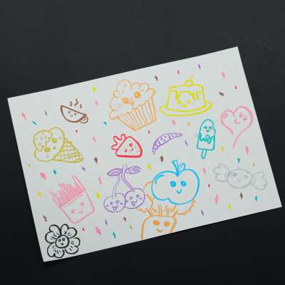 Acrylic fabric markers stone marker pens DIY waterproof markers 12 pcs.